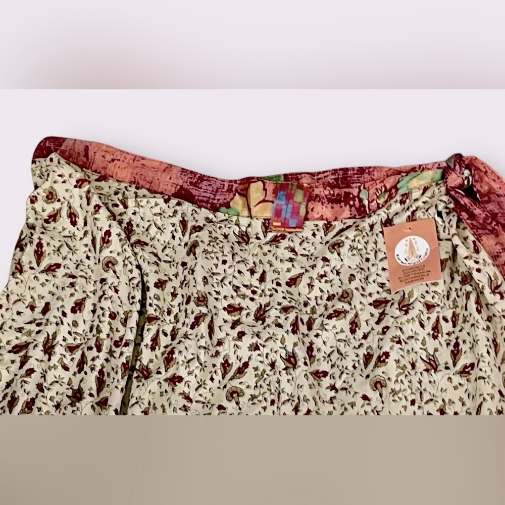🆕NWT Karma Nepal Crafts reversible Saree - Picture 7 of 16